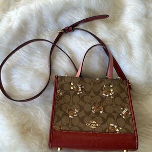 Coach Kitten Handbag Signature Coach